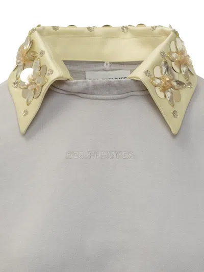 Des_phemmes Sweatshirt With Logo In White