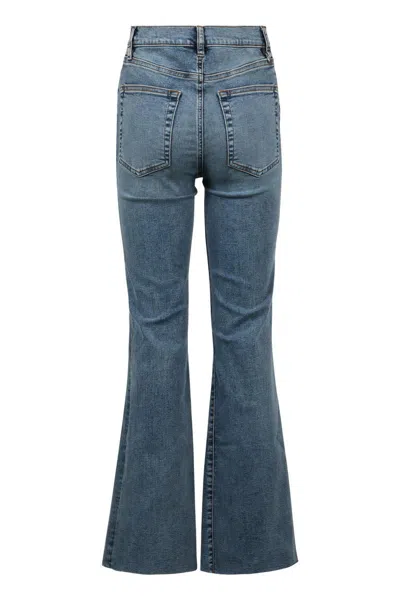 Frame Le Easy Flare Stretch Jeans In Blue