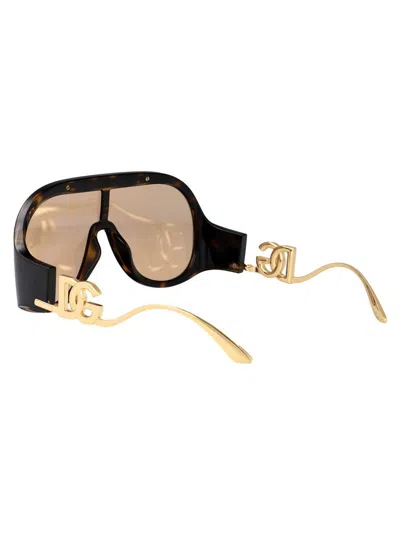 Dolce & Gabbana Tortoiseshell Sunglasses In Brown