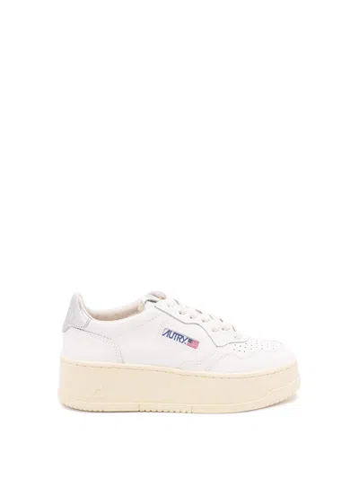 Autry `platform` Low-top Sneakers In White