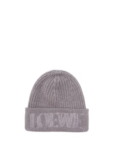Loewe ` Beanie In Wool In Purple