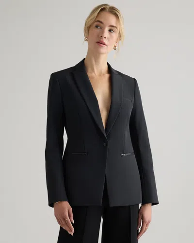 Quince Women's Scuba Single Breasted Convertible Blazer