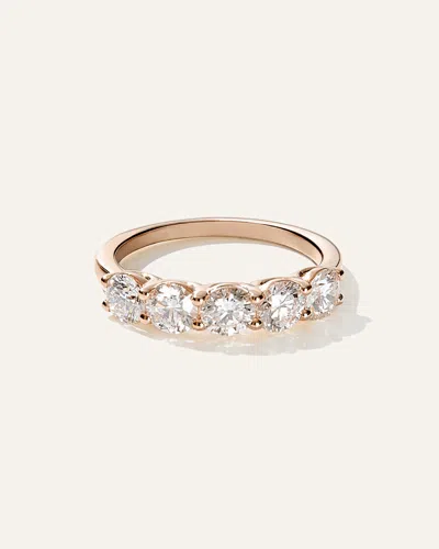 Quince Women's Lab Grown Diamond Five Stone Band Rings