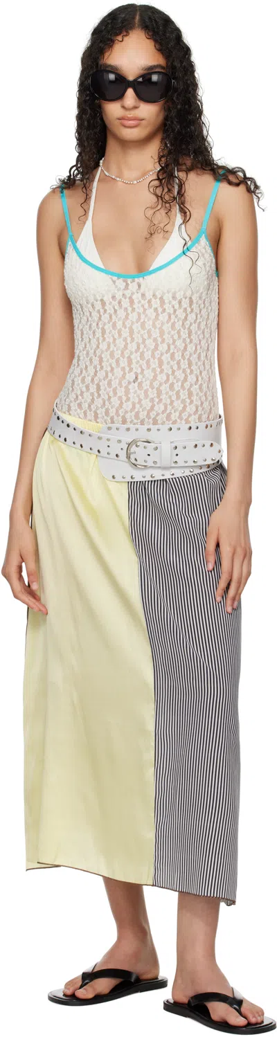Baserange Ssense Exclusive Multicolor Vesa Midi Skirt In Black
