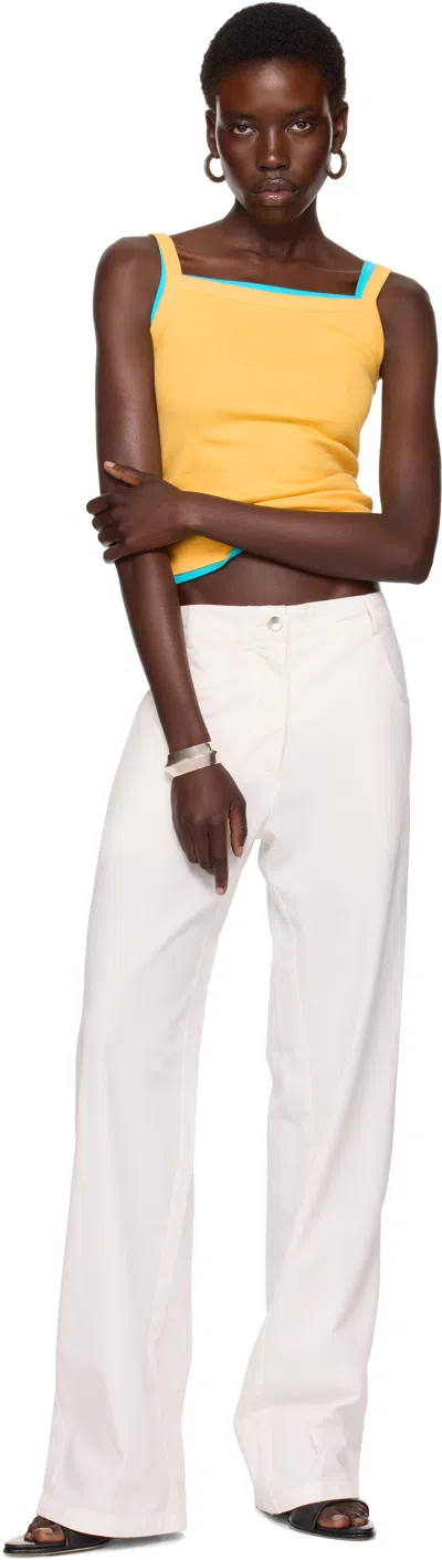 Flore Flore Ssense Exclusive Yellow May Camisole In Yellow