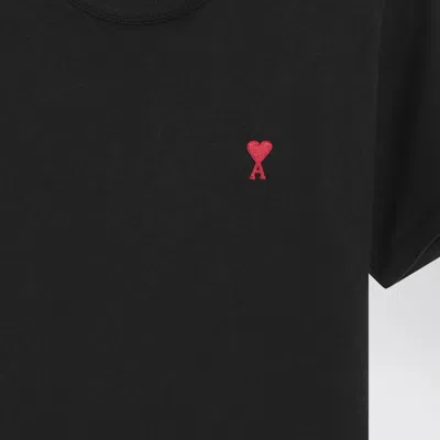 Ami Alexandre Mattiussi Logo-embroidered Organic Cotton-jersey T-shirt