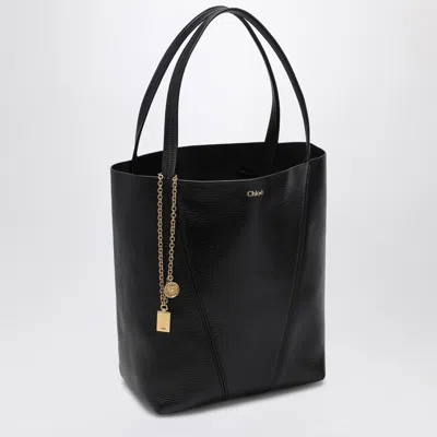 Chloé Spin Black Medium Tote Bag