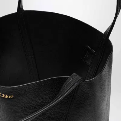 Chloé Spin Black Medium Tote Bag