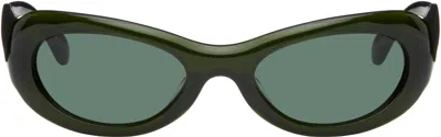 Port Tanger Ssense Exclusive Green Khilna Sunglasses