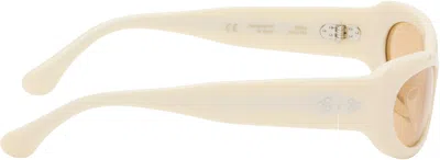 Port Tanger Ssense Exclusive Beige Khilna Sunglasses In White