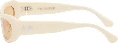 Port Tanger Ssense Exclusive Beige Khilna Sunglasses In White