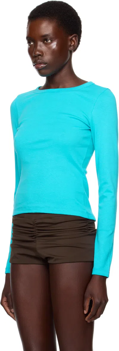 Flore Flore Ssense Exclusive Blue Max T-shirt In Blue