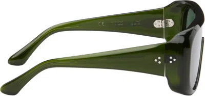 Port Tanger Ssense Exclusive Green Sayf Sunglasses In Green