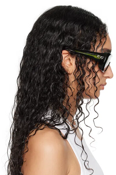 Port Tanger Ssense Exclusive Green Sayf Sunglasses In Green