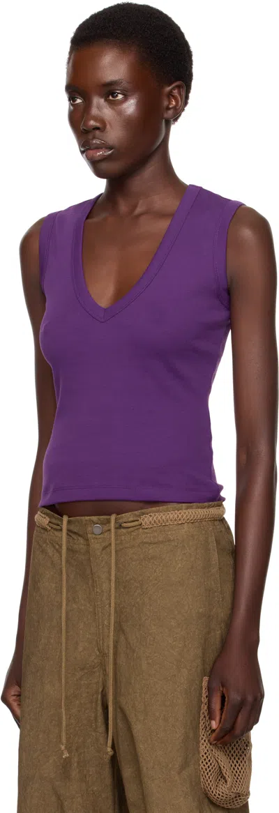 Flore Flore Ssense Exclusive Purple Dewi Tank Top In Purple