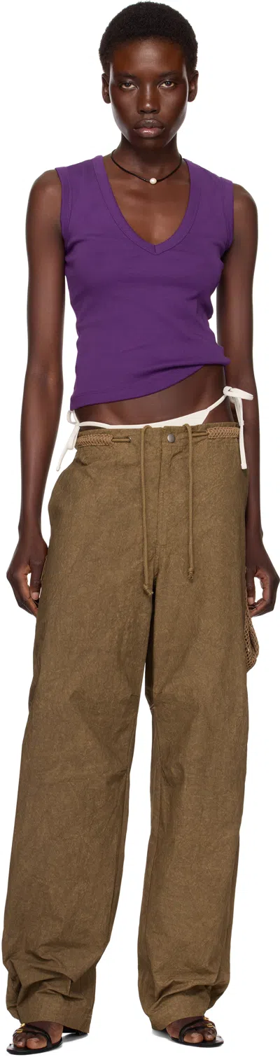 Flore Flore Ssense Exclusive Purple Dewi Tank Top In Purple