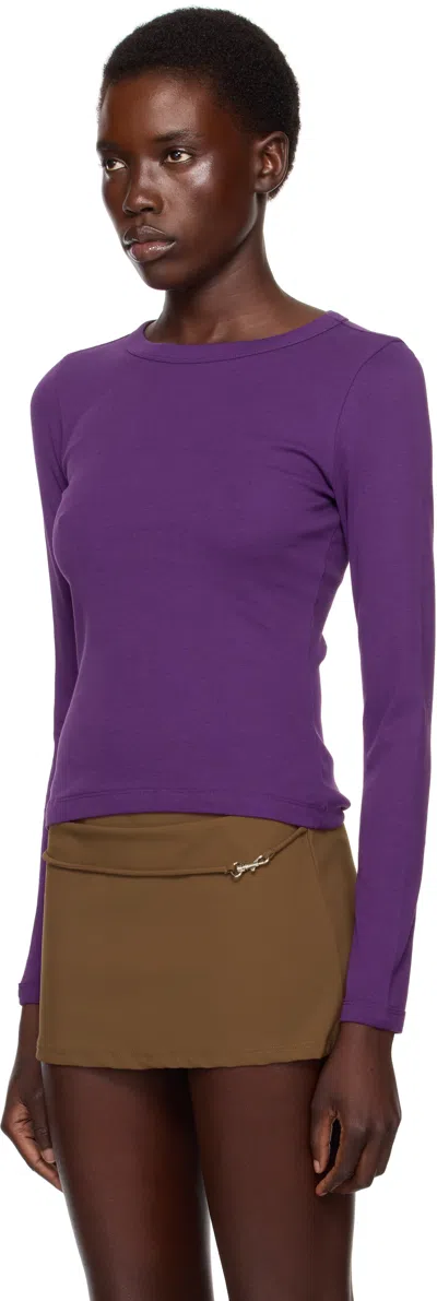 Flore Flore Ssense Exclusive Purple Max T-shirt In Purple