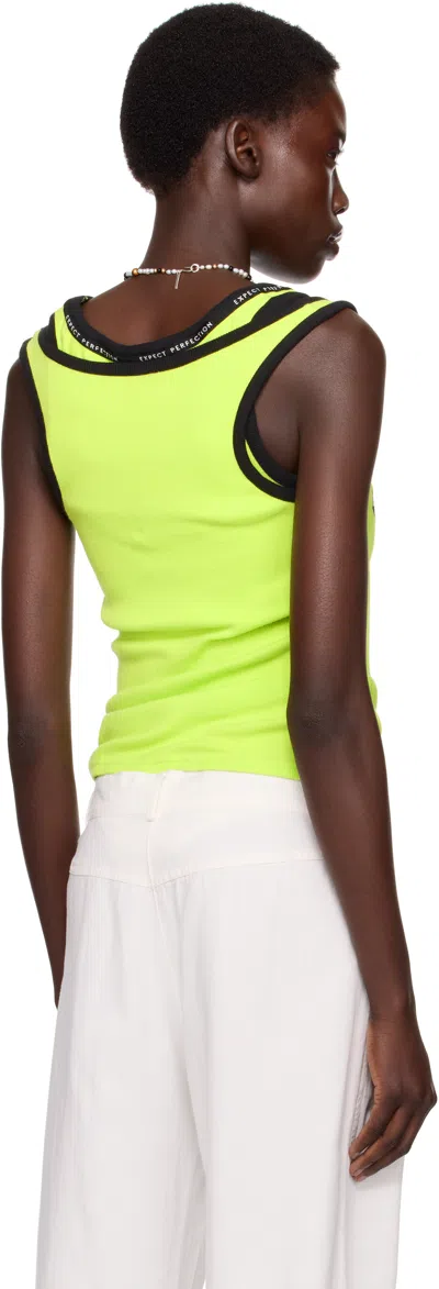 Martine Rose Ssense Exclusive Green Folded Vest Tank Top In Green