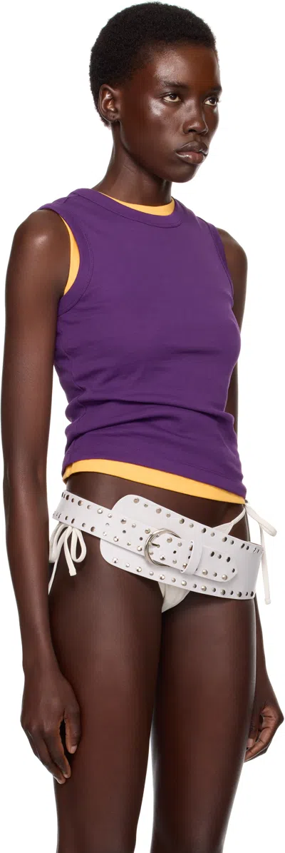 Flore Flore Ssense Exclusive Purple Esmé Tank Top In Purple
