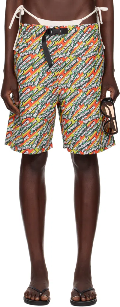 Martine Rose Ssense Exclusive Multicolor Board Swim Shorts In Multi