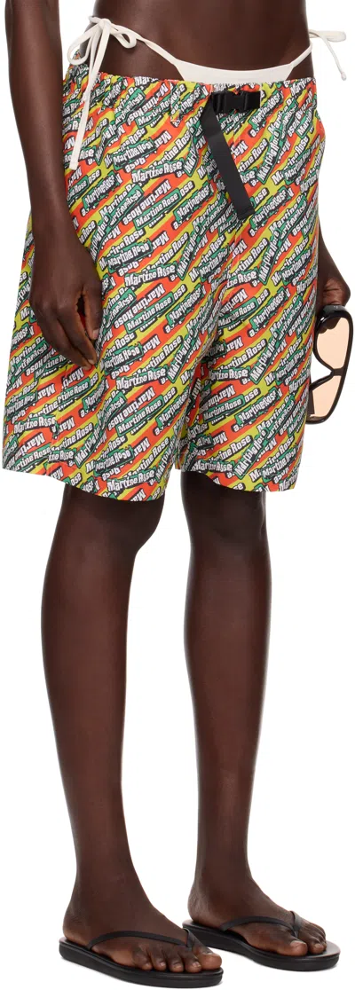 Martine Rose Ssense Exclusive Multicolor Board Swim Shorts In Multi