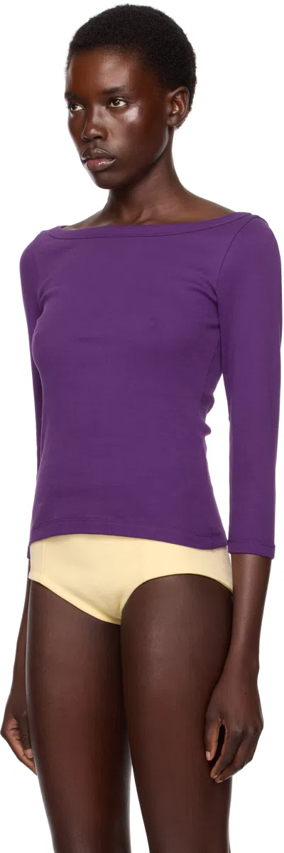Flore Flore Ssense Exclusive Purple Steffi T-shirt In Purple