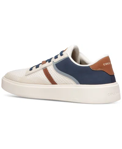Cole Haan Men's Grand Crosscourt Winner Mixed-media Lace-up Sneakers In White