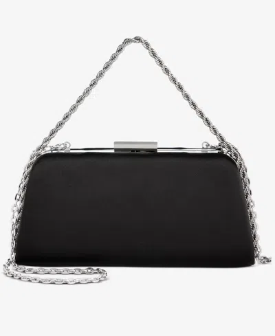 Inc International Concepts Matte Satin Clutch, Exclusively At Macy's In Black