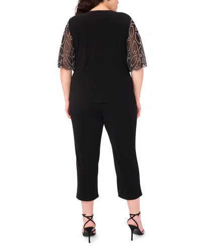 Msk Petite Short-sleeve V-neck Top