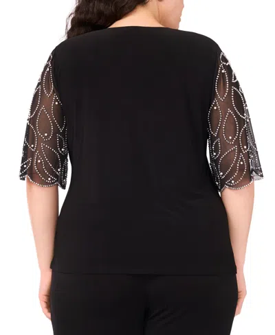 Msk Petite Short-sleeve V-neck Top