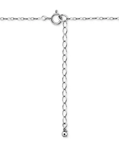 Giani Bernini Cubic Zirconia Collar Necklace, 16" + 2" Extender, Exclusively At Macy's In Metallic