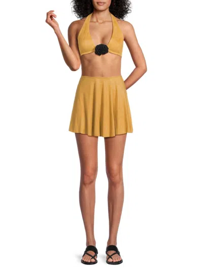 Weworewhat Flounce Skirt In Brown