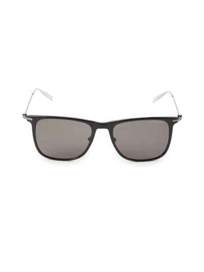 Montblanc Women's 53mm Square Sunglasses In Black