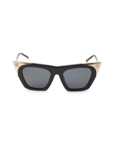 Philipp Plein Cat Eye-frame Acetate Sunglasses In Black