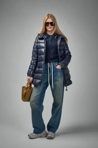Moncler Courcelles Hooded Mid-length Down Jacket