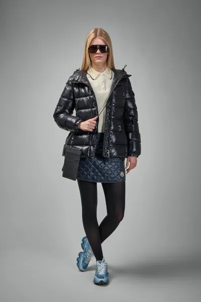 Moncler Cotton Gabardine Pleated Mini Skirt