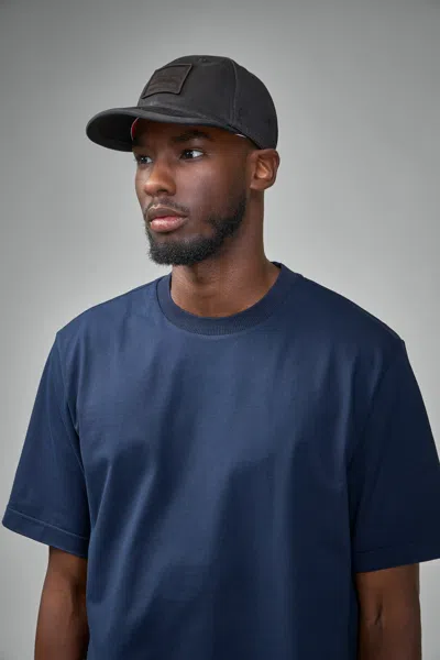 Thom Browne 6 Panel Baseball Cap Black 001 In Black