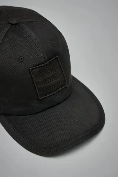 Thom Browne 6 Panel Baseball Cap Black 001 In Black