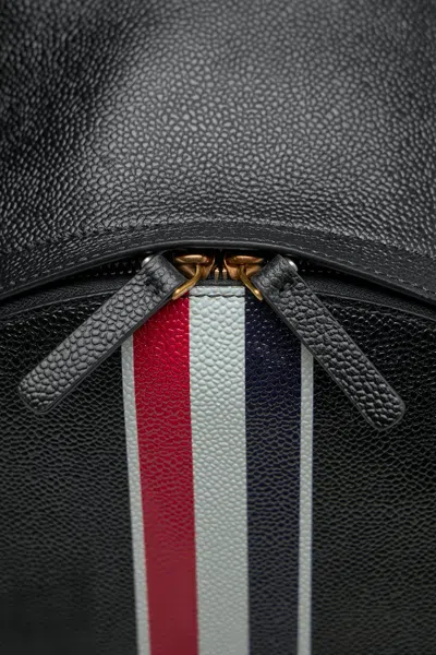 Thom Browne Pebble Grain Rwb Stripe Backpack