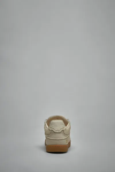 Ganni Canvas Raw Edge Sneakers In Green