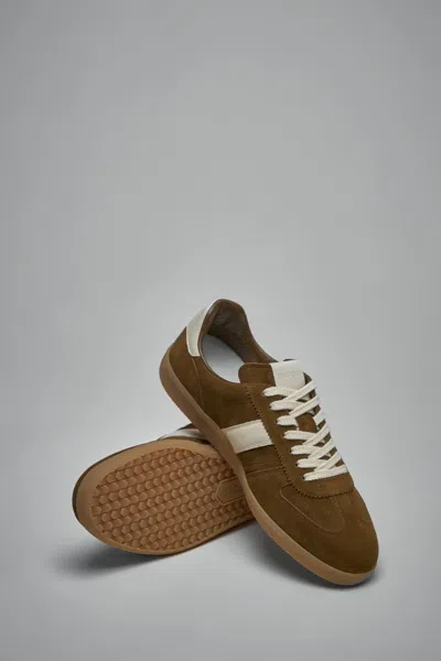 Tom Ford Men Suede Archer Sneakers In Brown