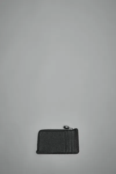 Loewe Pebble Coin Cardholder In Pebble Grained Calfskin In Black
