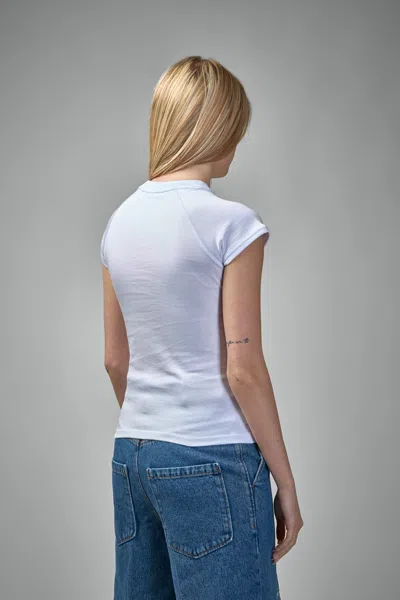 Loewe Small Fit T-shirt In Cotton And Viscose In Blue