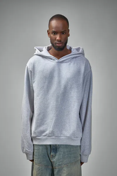 Acne Studios Melange Hoodie Logo Ci0159co R 92h In Gray