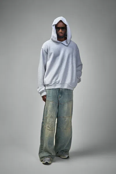 Acne Studios Melange Hoodie Logo Ci0159co R 92h In Gray