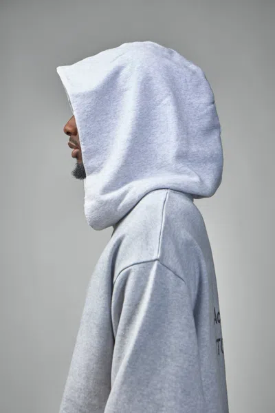 Acne Studios Melange Hoodie Logo Ci0159co R 92h In Gray