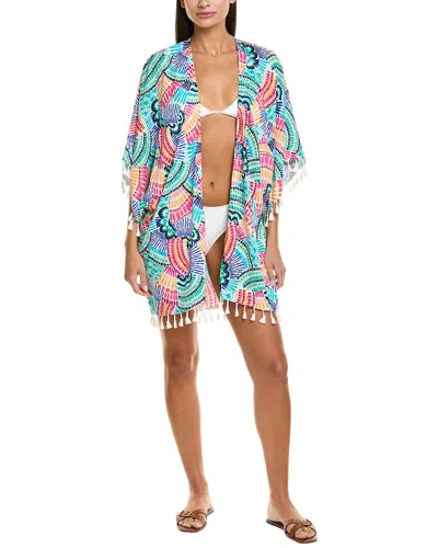 La Blanca Waves Kimono In Multi
