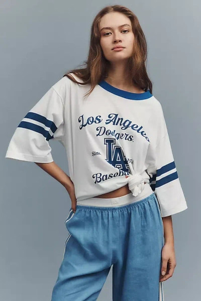 The Wild Collective X Anthropologie Mlb Oversized Graphic Tee In White