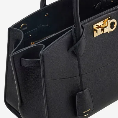 Ferragamo Grained Leather Handbag