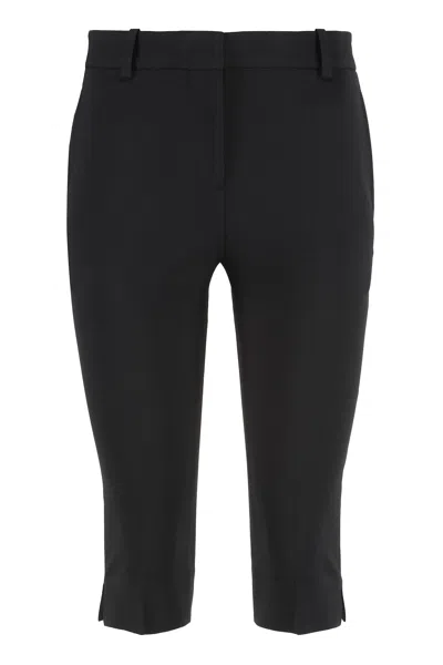 Totême Toteme Crêpe Bermuda In Black